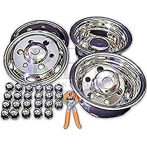 エルフ等 トラック ホイールライナー 16インチ 5H ホイール カバーキャップ エルフ等 トラック 汎用 ステンレス ホイールライナー 16インチ